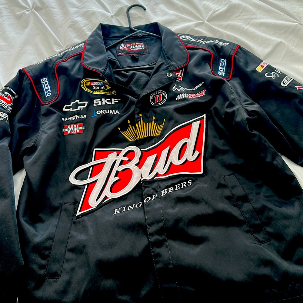 Vintage Chase Authentic Budweiser Nascar racing jacket